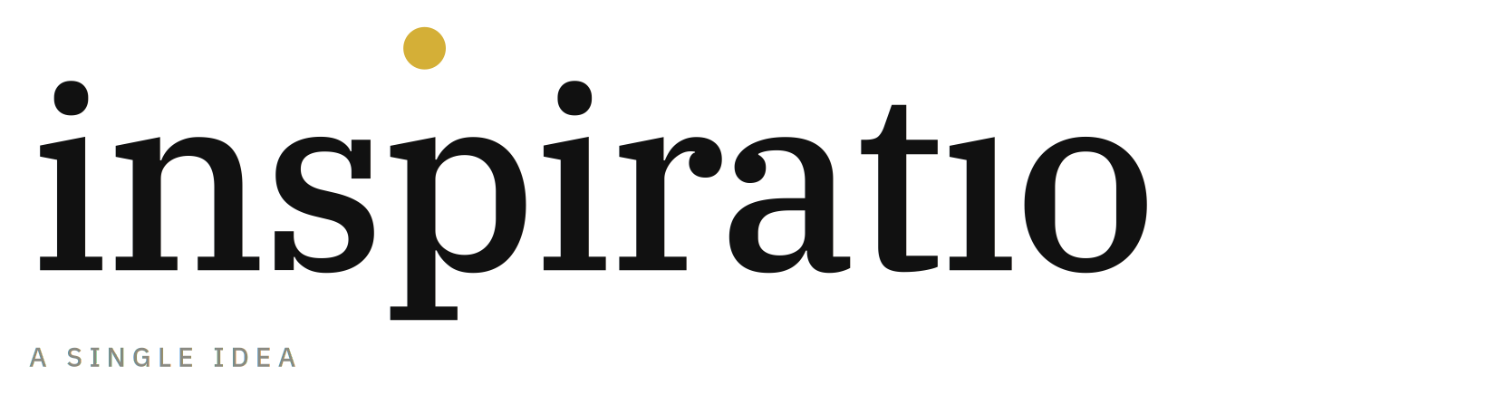 inspiratio — A Single Idea